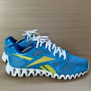 Reebok Blue and Yellow Zig Nano Sneakers 6.5